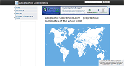 Desktop Screenshot of geographic-coordinates.com